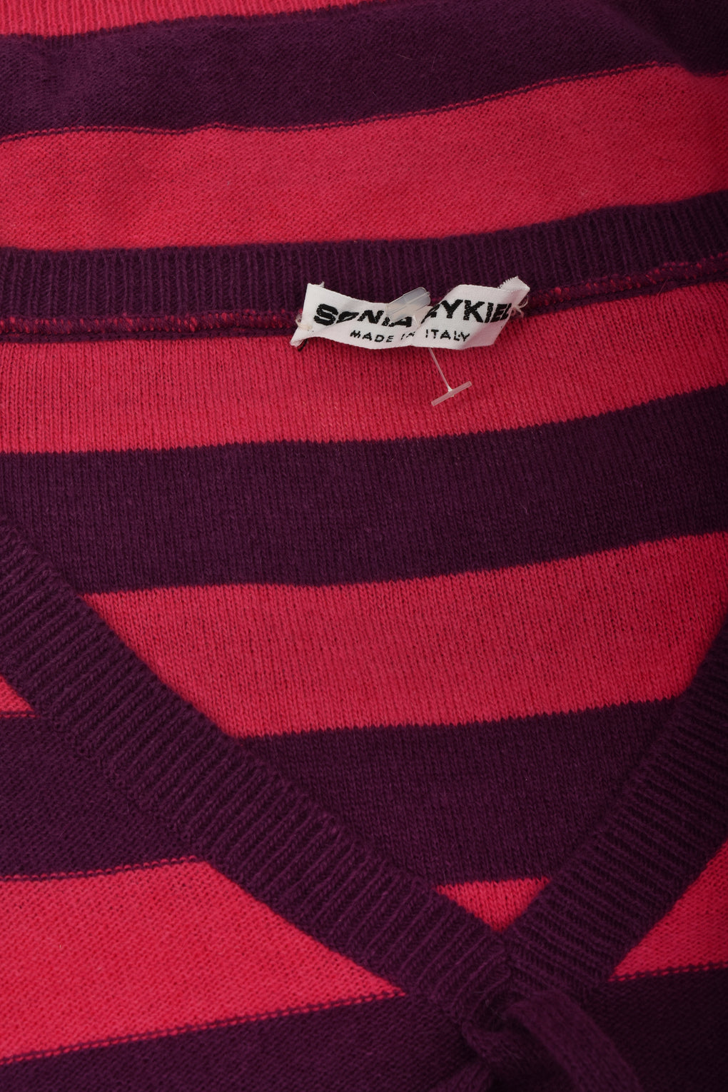 SONIA RYKIEL 70s striped wool sweater M