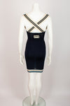 JUNIOR GAULTIER 90s blue mini dress S