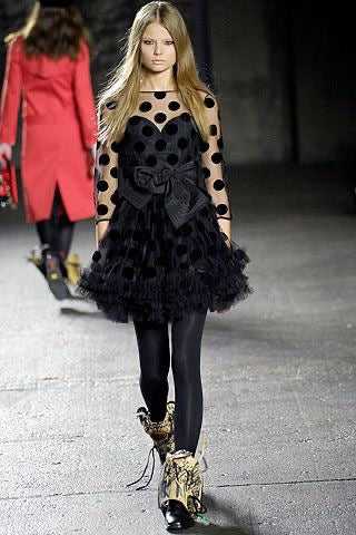 LUELLA BARTLEY READY-TO-WEAR FALL/WINTER 2007 POLKA DOT DRESS