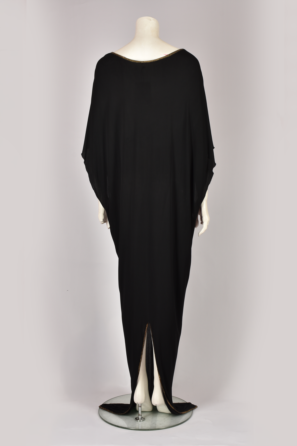 1970S BLACK TUNIC GOWN