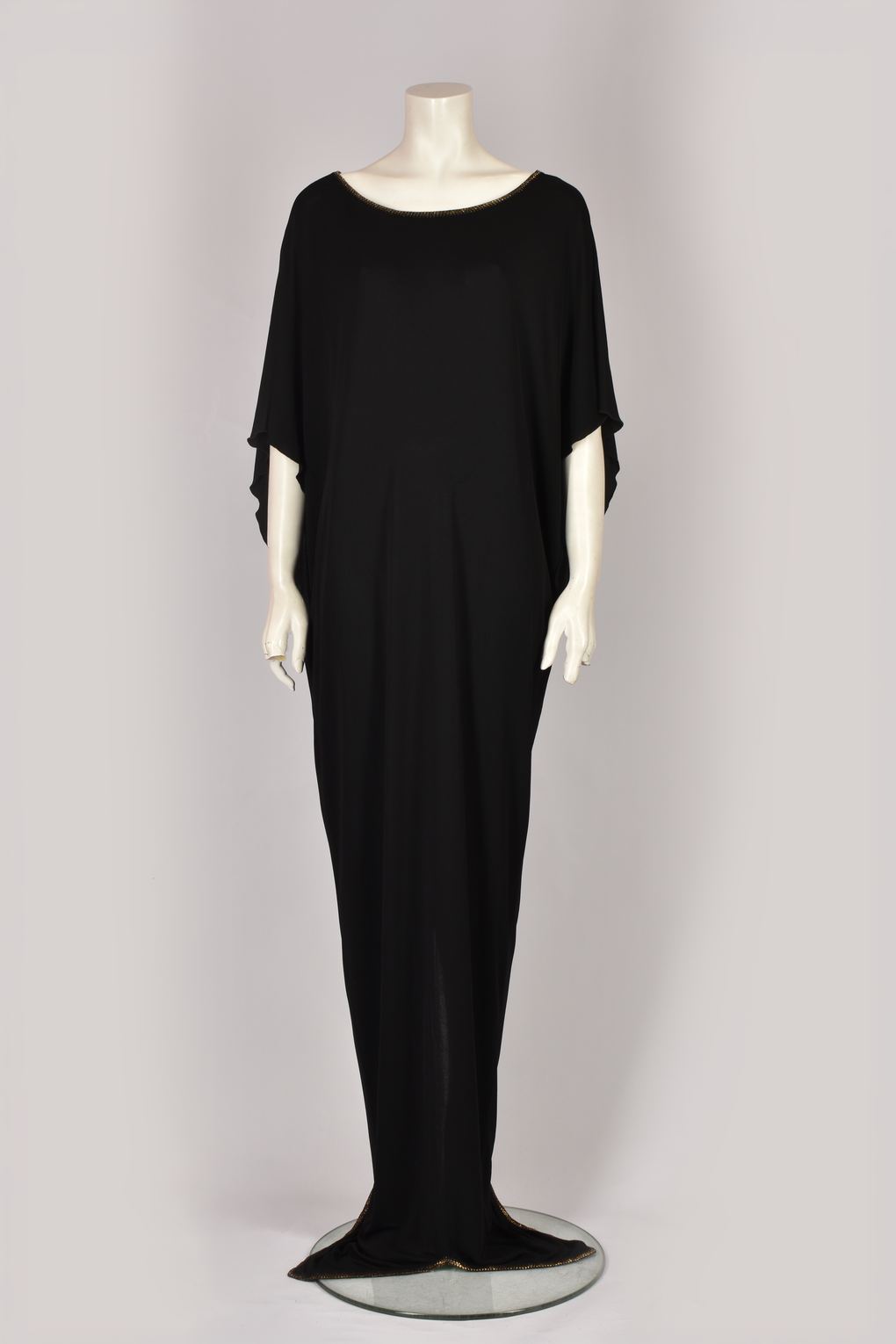 1970S BLACK TUNIC GOWN