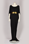1970S BLACK TUNIC GOWN