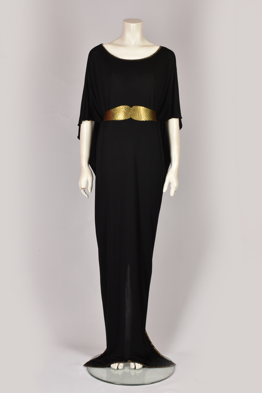 1970S BLACK TUNIC GOWN