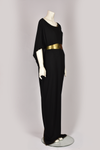 1970S BLACK TUNIC GOWN