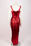 ANTONY PRICE Red Lamé Dress