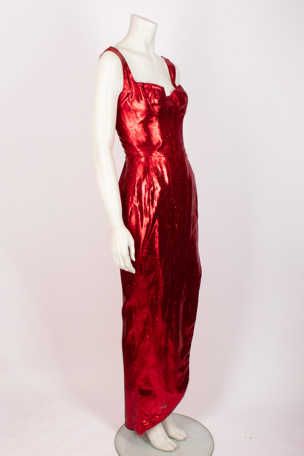 ANTONY PRICE Red Lamé Dress