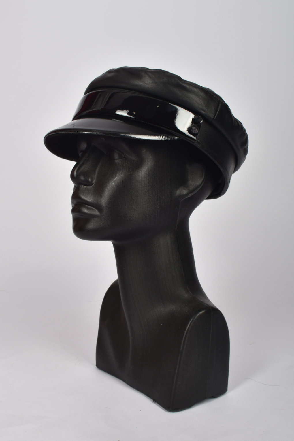 60S LEATHER BIKER HAT