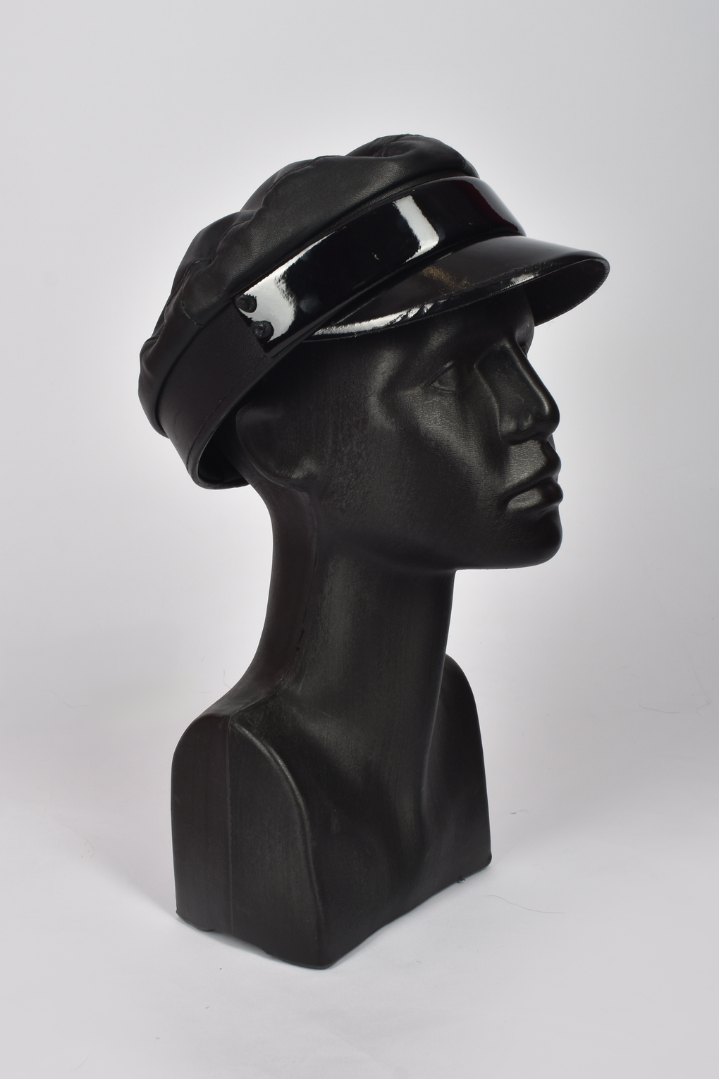 60S LEATHER BIKER HAT