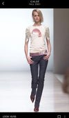 CHLOÉ GRAPHIC A/W 2001 BABY PINK T-SHIRT