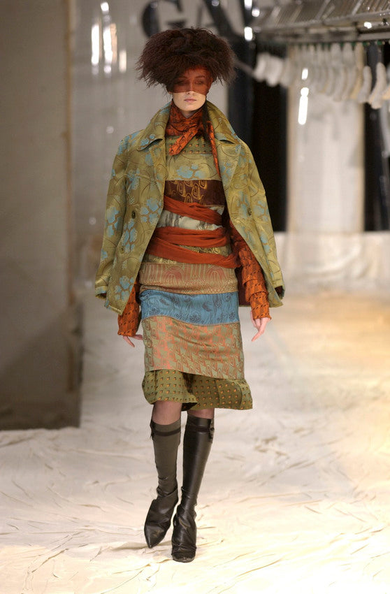 JEAN PAUL GAULTIER F/W 2002 PATTERENED DRESS