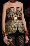 ALEXANDER MCQUEEN S/S 2013 RUNWAY BEE HIVE SKIRT SUIT