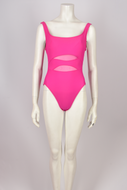 ANN COLE HOT PINK ONE-PIECE SWIMSUIT