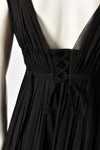ALEXANDER MCQUEEN A/W 2005 BLACK SILK CHIFFON COCKTAIL DRESS