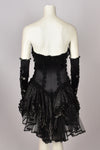 CAROL LEE STRAPLESS CORSET DRESS WITH GLOVES