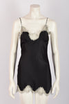 MEADHAM KIRCHHOFF BLACK MINI SLIP DRESS