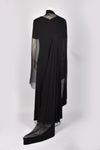 BRUCE OLDFIELD SILK JERSERY GOWN WITH SILK SCARF