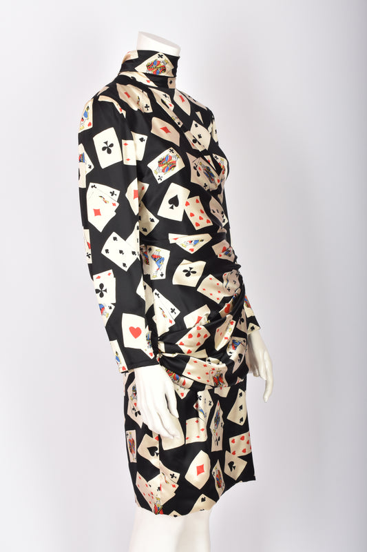 UNGARO PLAYING CARDS DRESS