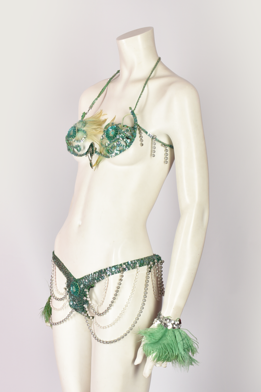 CARNIVAL SEQUIN AND FEATHER SET