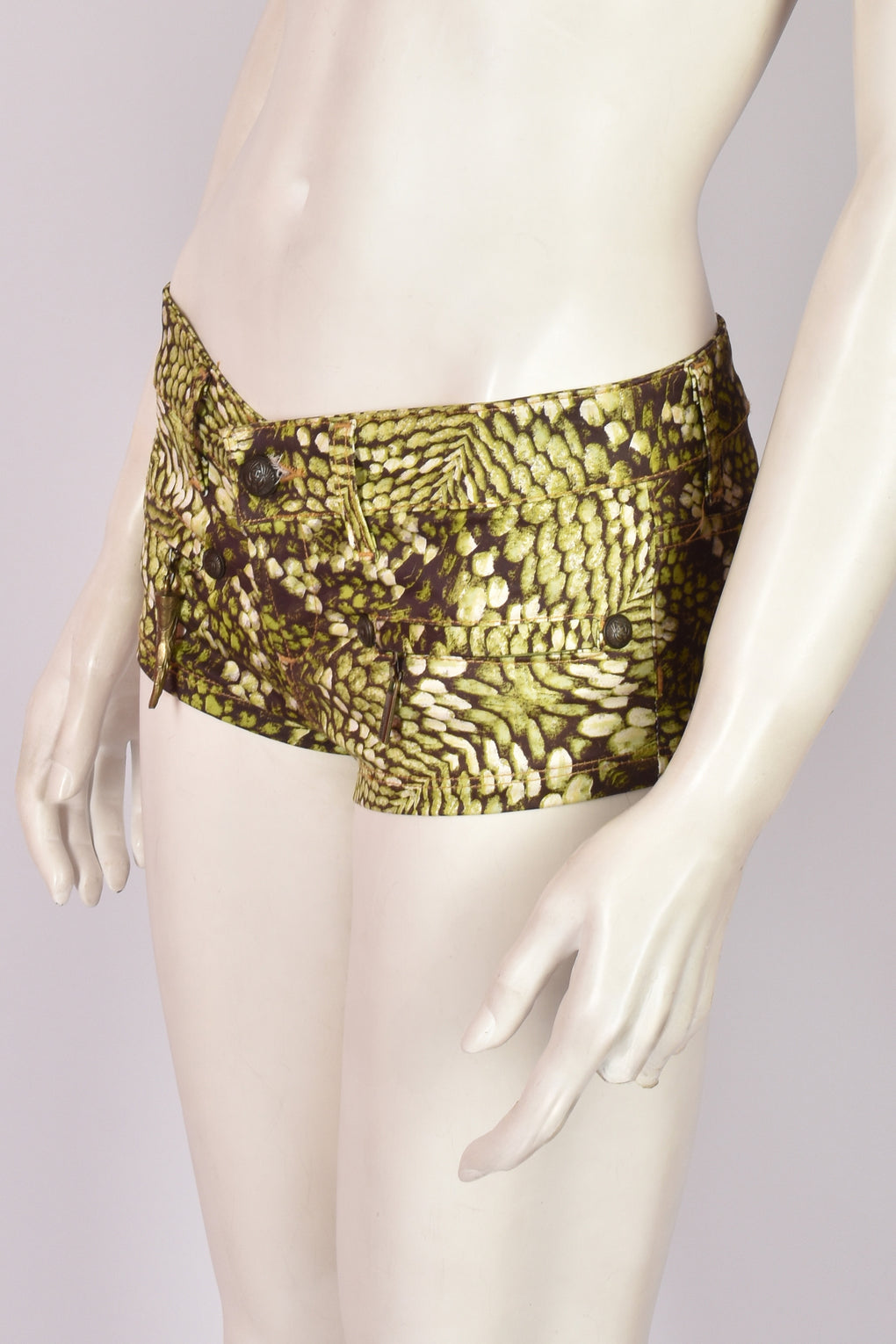 ROBERTO CAVALLI SNAKESKIN HOTPANTS