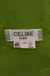 CELINE GREEN SILK SHIRT