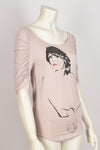 CHLOÉ GRAPHIC BABY PINK T-SHIRT