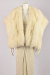 CREAM FUR STOLE