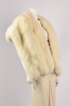 CREAM FUR STOLE
