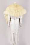 CREAM FUR STOLE