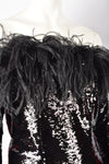 16ARLINGTON BLACK SPARKLE TOP