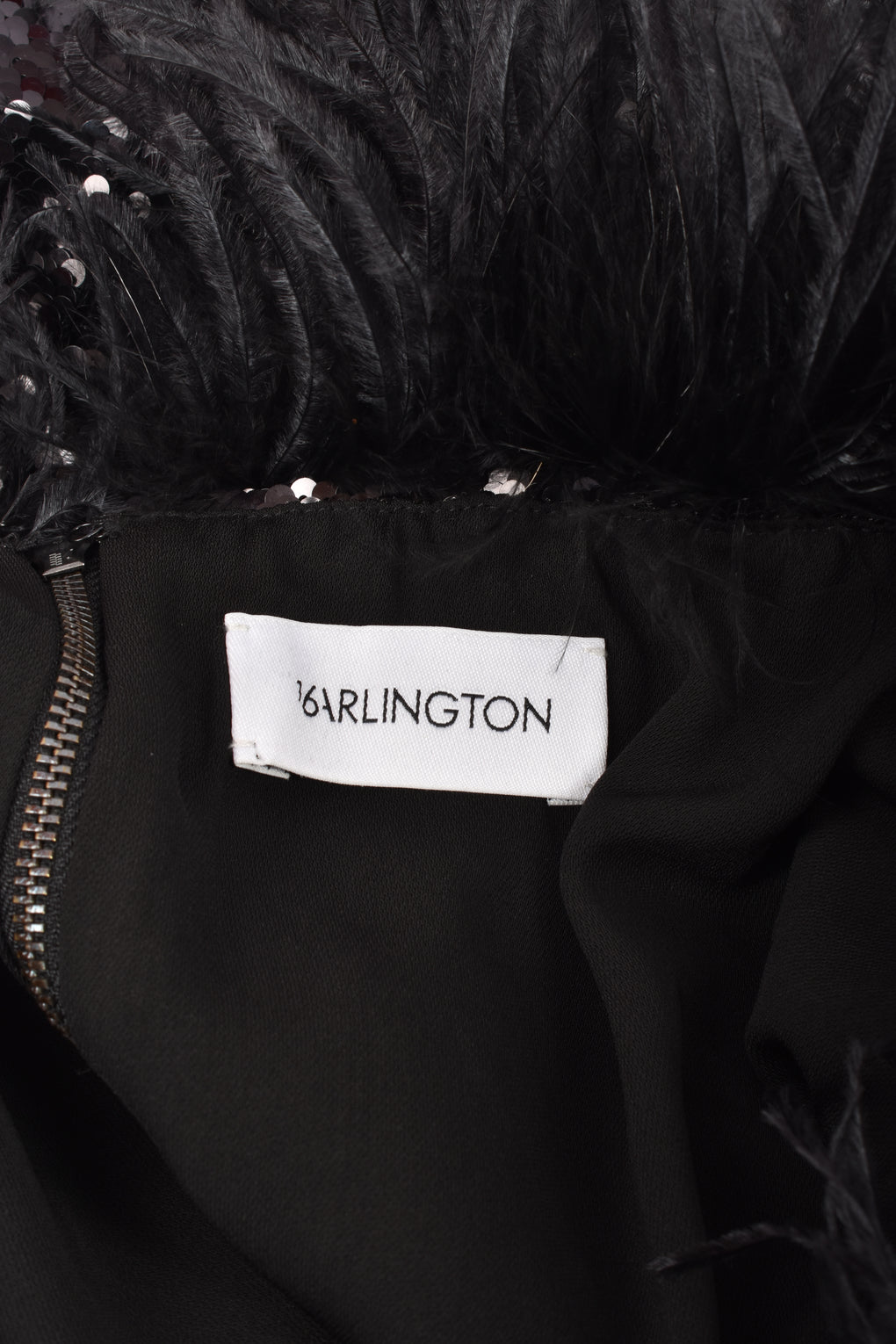 16ARLINGTON BLACK SPARKLE TOP
