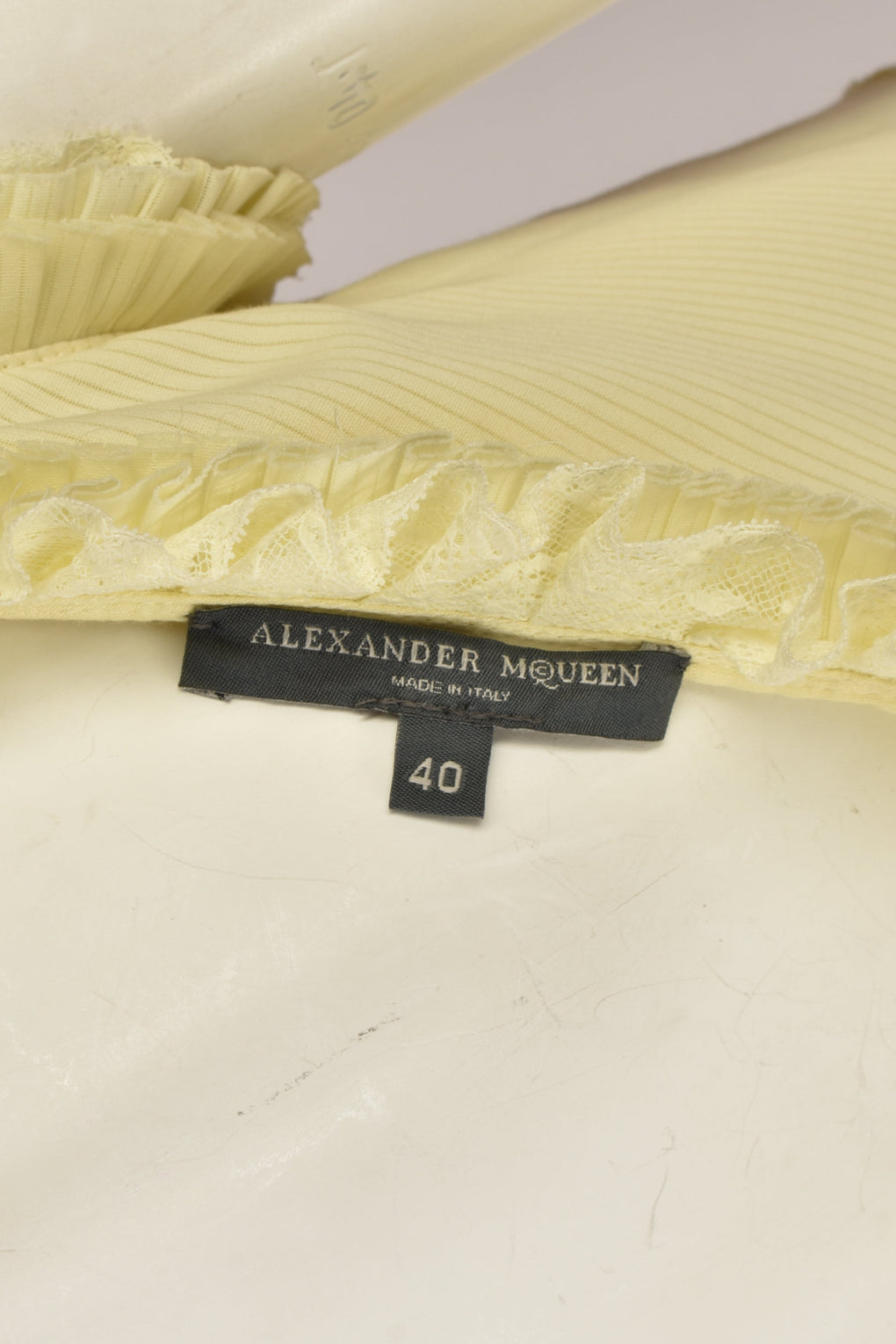 ALEXANDER MCQUEEN S/S 2005 YELLOW DRESS