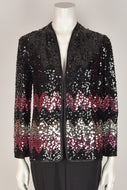 ANN GREEN 1970s SEQUIN JACKET S/M