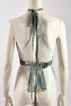 OSSIE CLARK CELIA BIRTWELL PRINT HALTER TOP S