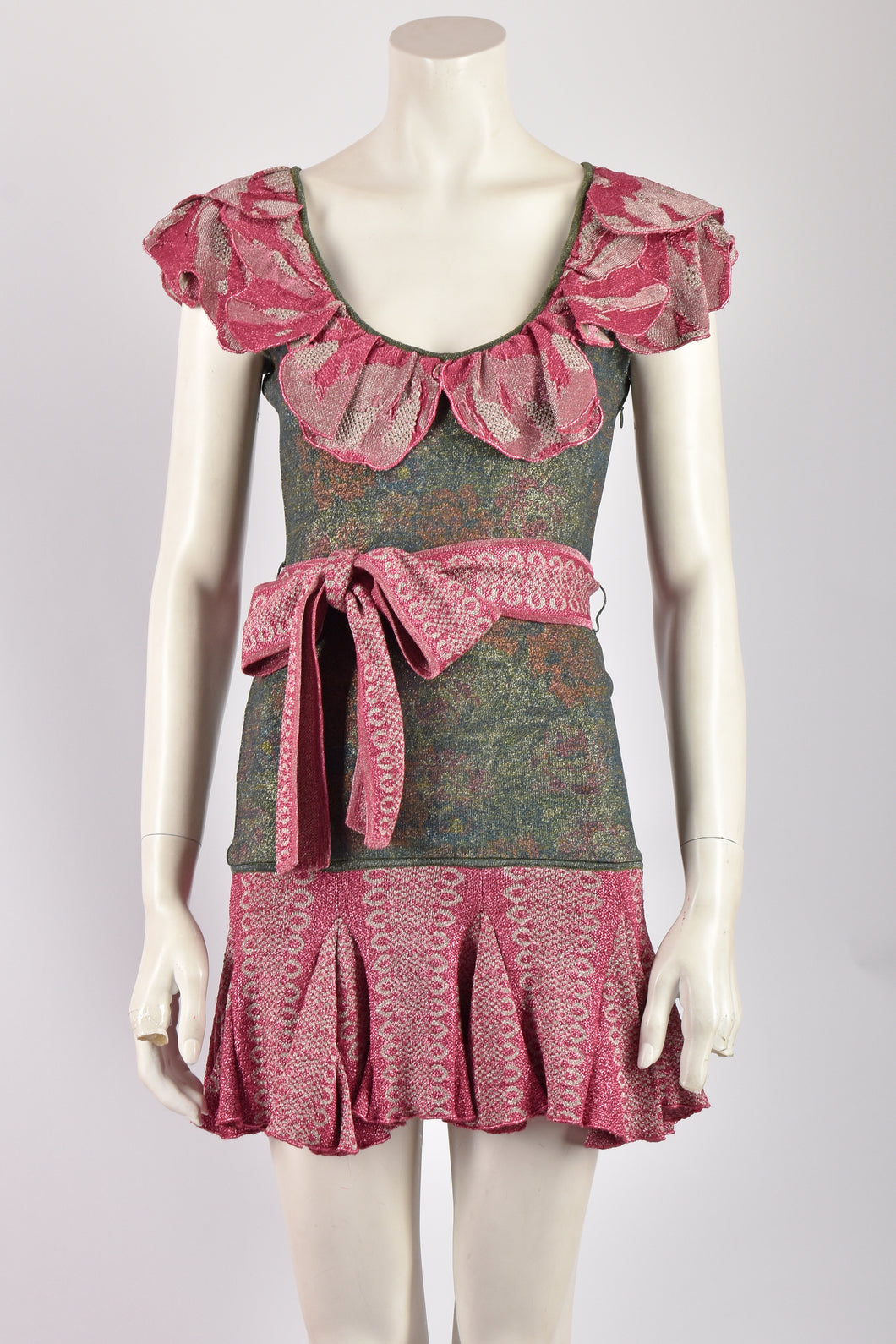 ZAC POSEN SPARKLY KNITTED DRESS S