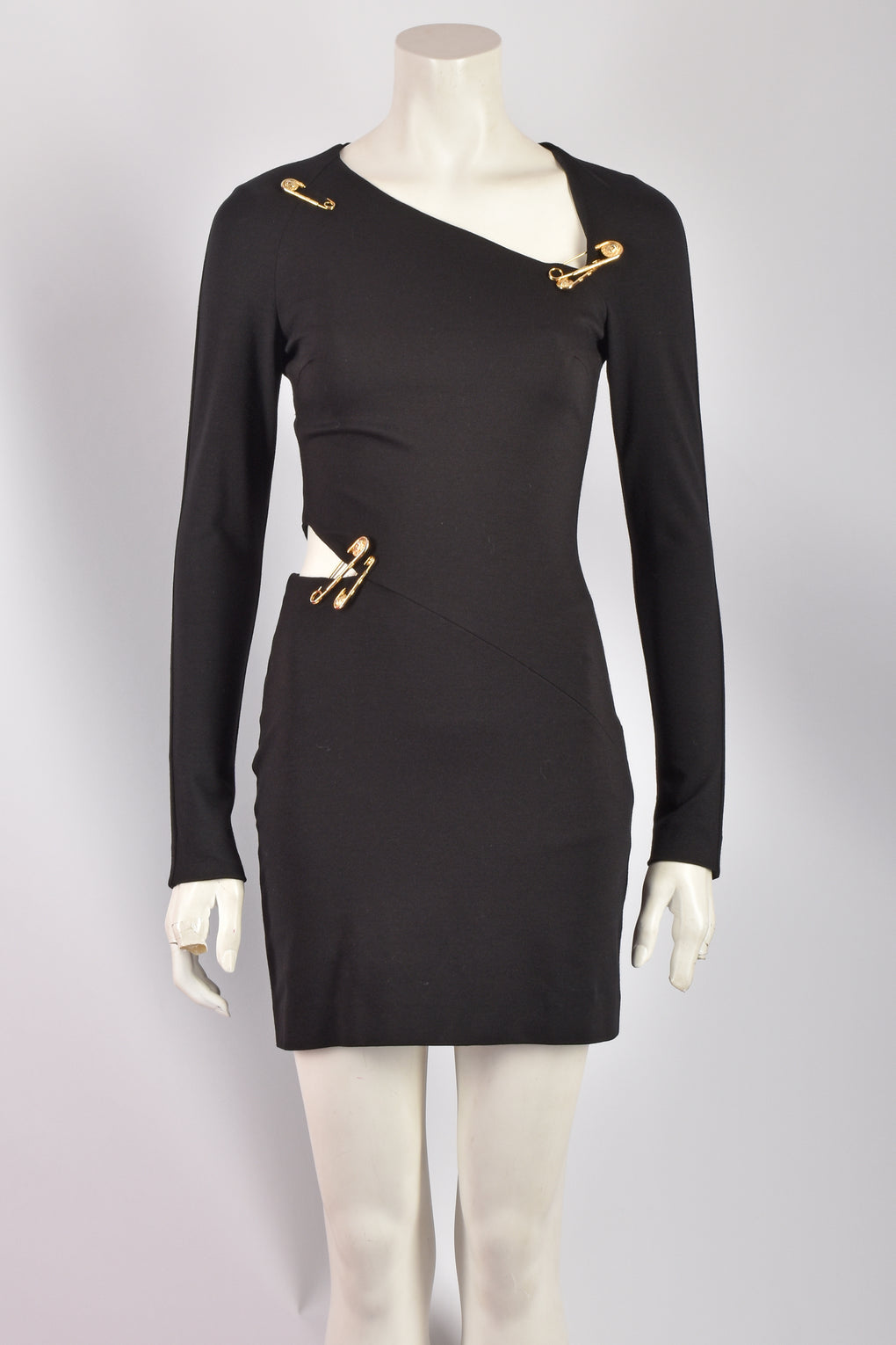 VERSACE VERSUS SAFETY PINS DRESS S