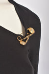 VERSACE VERSUS SAFETY PINS DRESS S