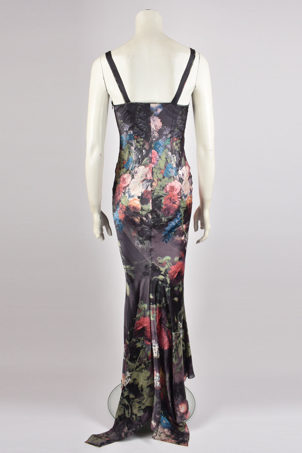 ROBERTO CAVALLI FLORAL PRINT MAXI DRESS XS