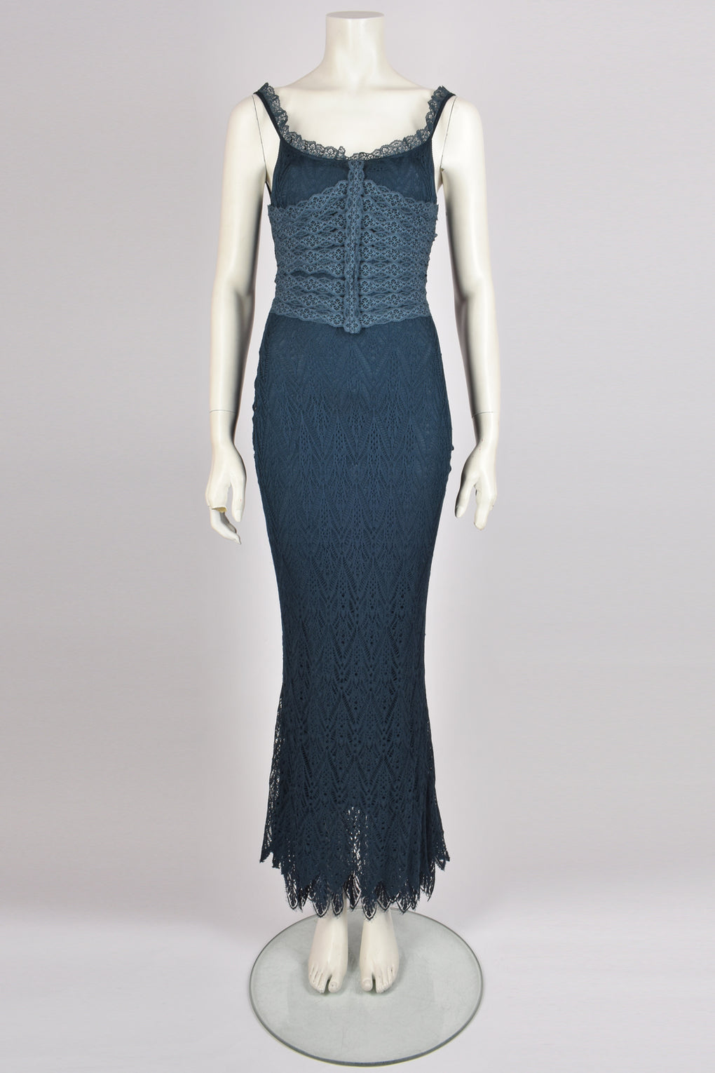 ADAM JONES CROCHET MAXI DRESS S