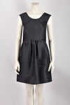 BALENCIAGA BLACK SILK MINI DRESS S