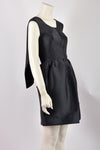 BALENCIAGA BLACK SILK MINI DRESS S