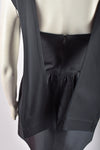 BALENCIAGA BLACK SILK MINI DRESS S