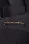 BALENCIAGA BLACK SILK MINI DRESS S