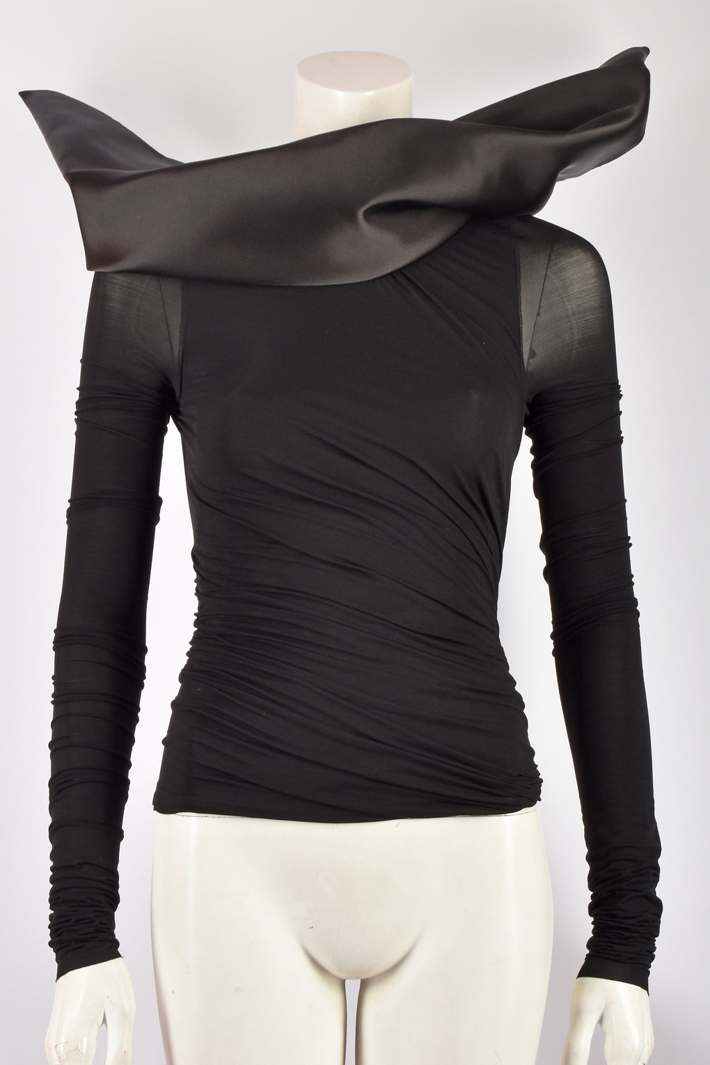 RICK OWENS 2019 SHEER STRUCTURED TOP S