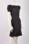 GUCCI 2005 BLACK EMBELLISHED DRESS S
