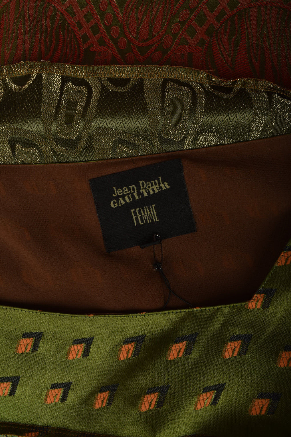 JEAN PAUL GAULTIER F/W 2002 PATTERENED DRESS