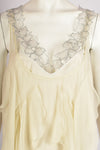 JULIEN MACDONALD sheer silk dress M-L