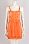 JULIEN MACDONALD ORANGE DRESS S