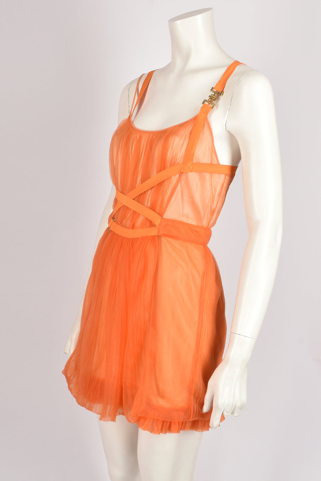 JULIEN MACDONALD ORANGE DRESS S