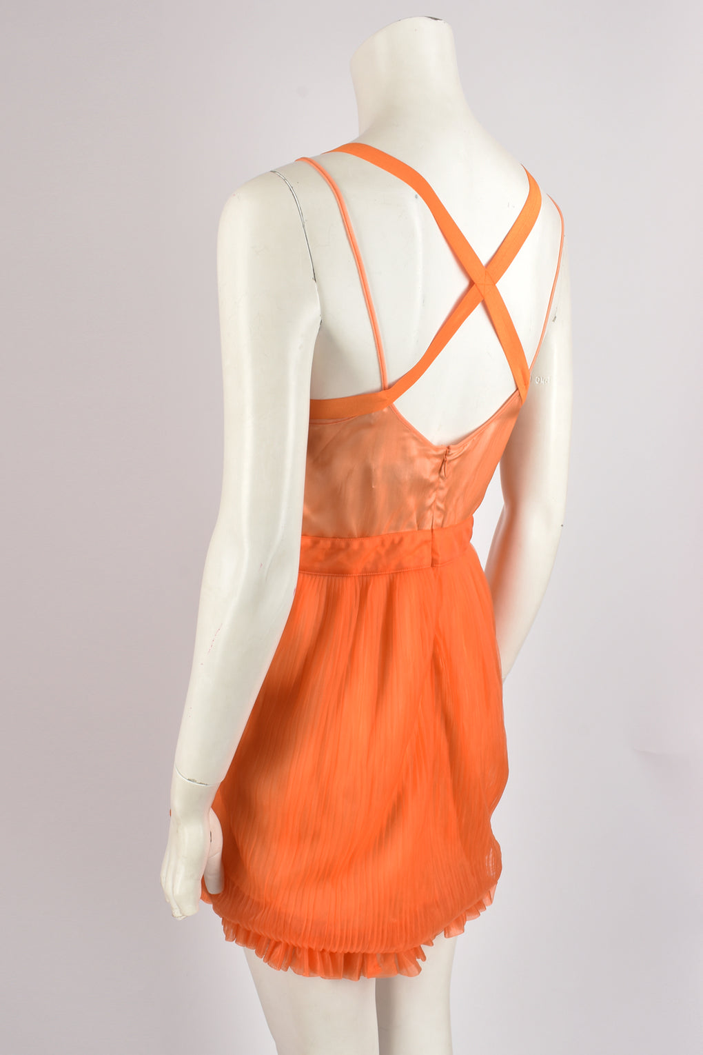 JULIEN MACDONALD ORANGE DRESS S