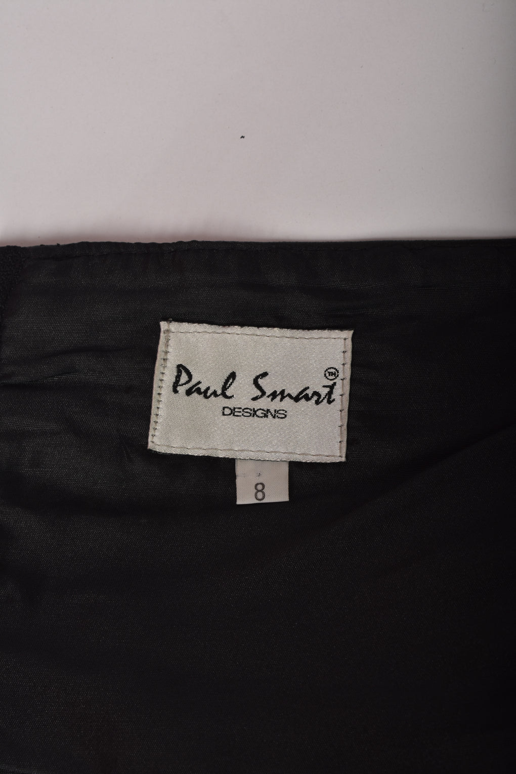 PAUL SMART BLACK LEATHER HALTER TOP